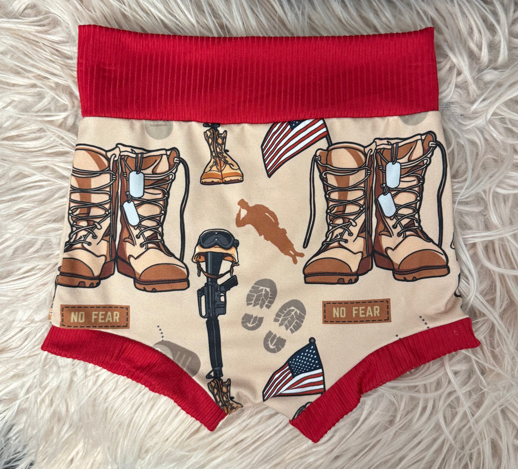 Military Red Bummies 5T